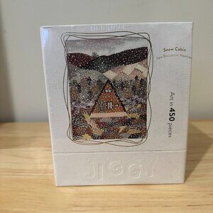 Jiggy Art Puzzle Snow Cabin 450 Pieces New Factory Sealed Christmas Puzzle